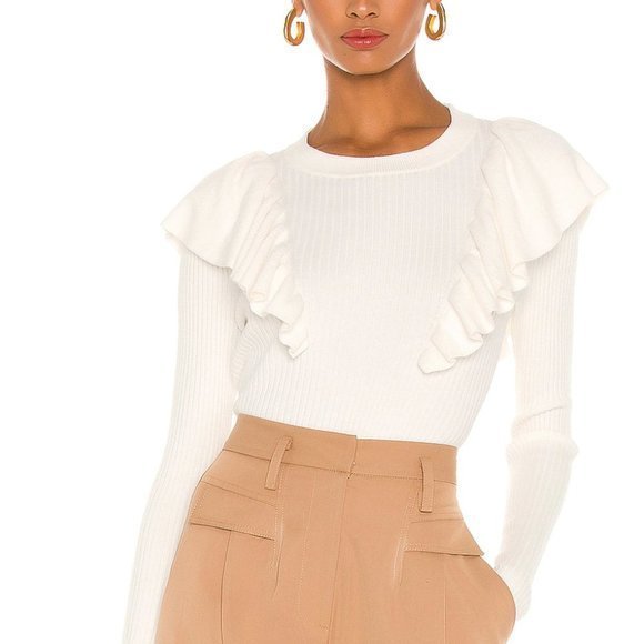 Oversized Ruffle Sweater - Revolve Tularosa - Picture 1 of 3